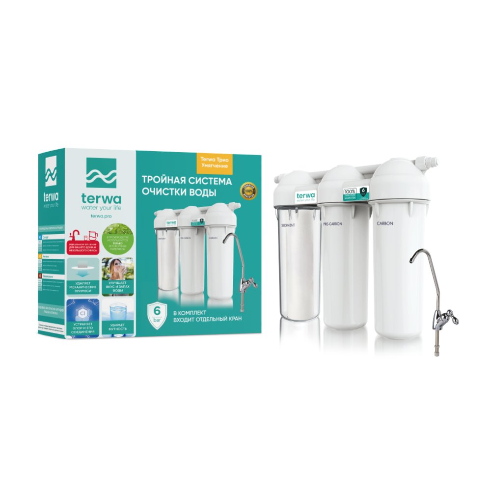 Трехступенчатый фильтр Terwa Трио Умягчение
