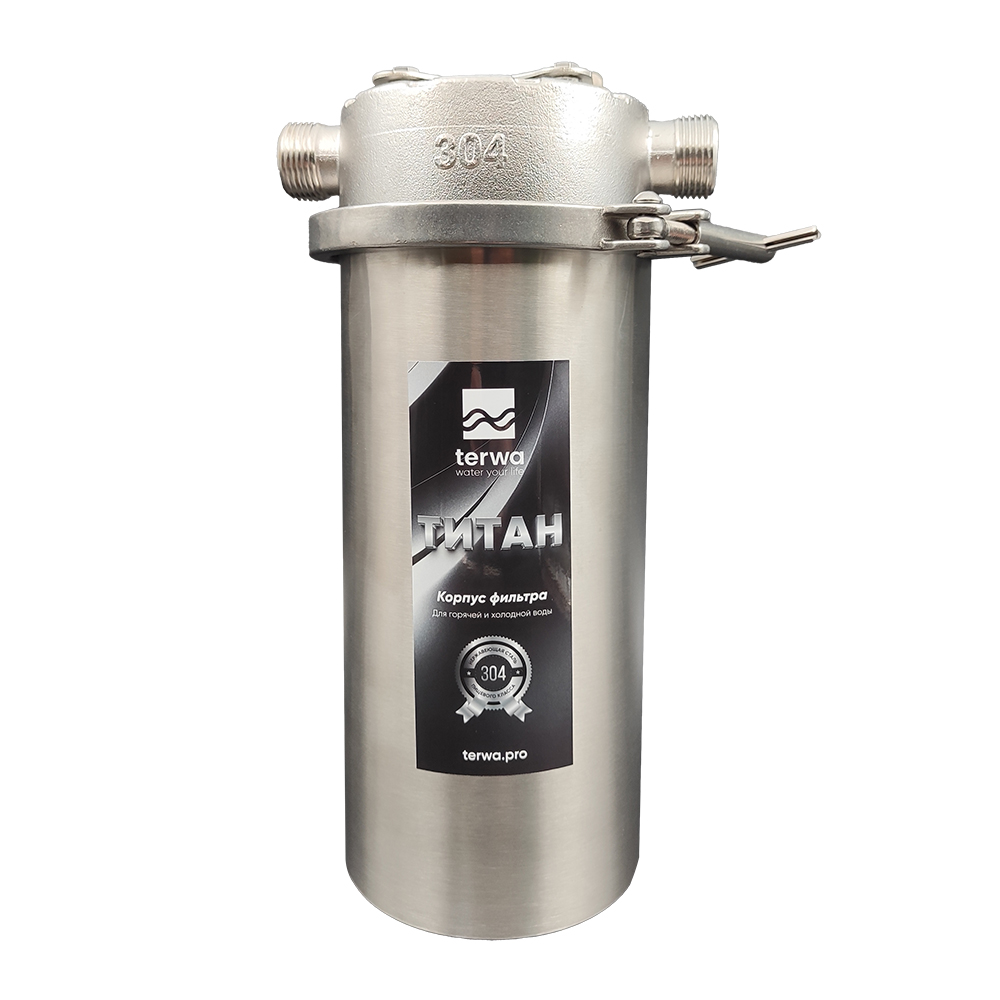 Корпус магистрального фильтра Terwa Титан 10 ВВ (с манометром)